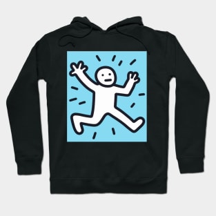 Funny Keith Haring, Human surprise Hoodie